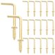thumbnail image 3 of Right Angle L-Shaped Screw Hook 100Pcs Versatile Iron Self-Tapping For Kitchen Bathroom Bedroom, 3 of 5