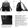 thumbnail image 2 of LHSHID Women Fashion Backpack Purse Cute Book Bags and Shoulder Bag PU Leather Travel bag, 2 of 7