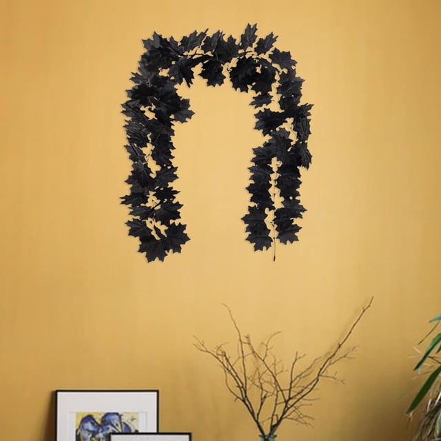 Vid negra artifici decoración de , negra colgante para decoraciones de pared para hogar, telón de Ratán Colco Guirnalda de flores