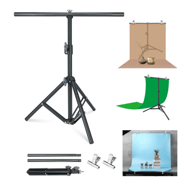 LINCO Tabletop 2.2x2.6ft  T-Shape Backdrop Stand Background Support Stand for Desktop Photo Shooting