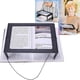thumbnail image 1 of Lupa de lectura, lupa con luz Aumento 3X Ayuda de lectura con 4 luces LED para personas mayores - A4 rectangular con soporte plegable Manos libres para libros, mapas, joyas Xemadio LKX-0419, 1 of 6