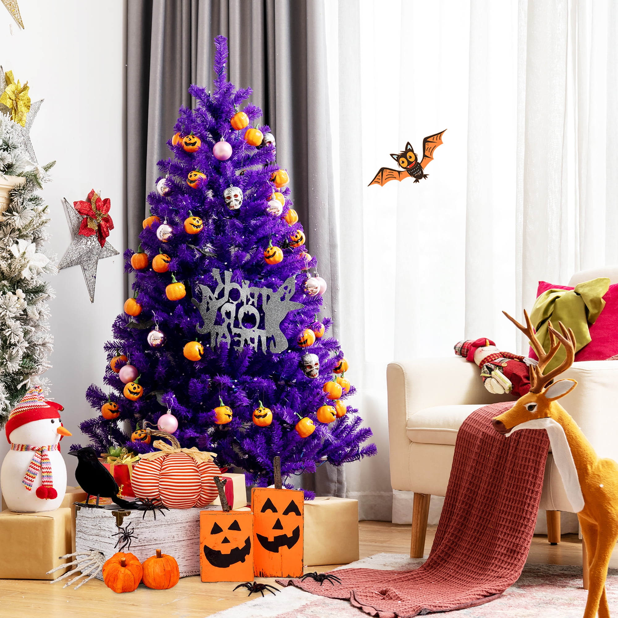 Purple Christmas Tree Decorating Ideas
