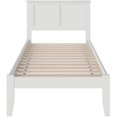 thumbnail image 3 of Leo & Lacey Madison Lit Plateforme en Bois Massif Simple TG, Blanc, 3 of 5