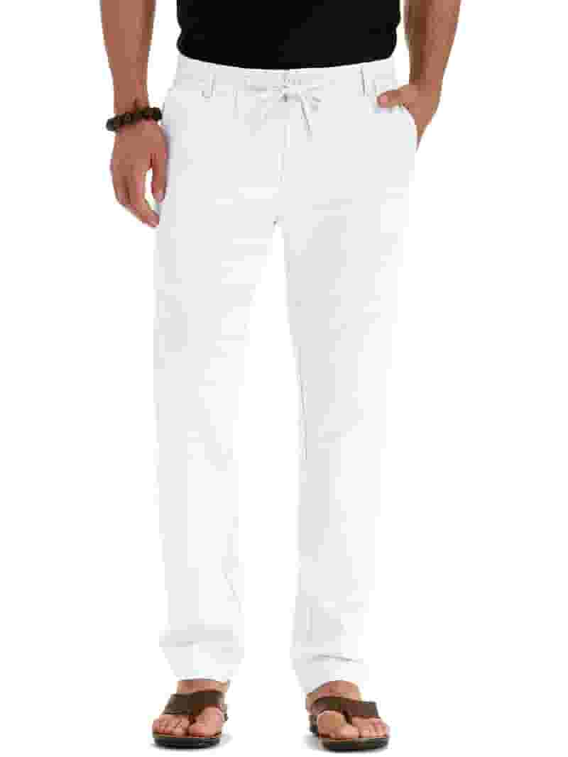 初売り旅行 Cotton Lightweight Men's JWD Linen Waistband Elastic Pants, WorkUtility&SafetyClothing