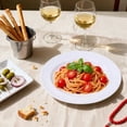 thumbnail image 3 of 100PCS White Plastic Plates-10.25inch Disposable Dinner Plates-Premium PartyWedding Plates, 3 of 8