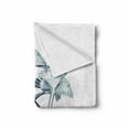 thumbnail image 2 of Flower Soft Flannel Fleece Blanket, X-ray Image of Flower Floral Radiography Uv Different Vision of Mother Earth Print, Cozy Plush for Indoor and Outdoor Use, 50" x 70", Teal White, by Ambesonne, 2 of 6