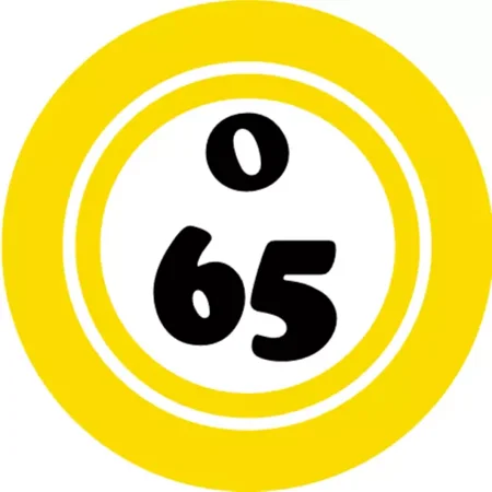 DOPASTICKER O 65 O65 Bingo Ball Sticker Hobby Number Board Lucky Phone Decal Water Bottle Stickers Cars Stickers Water Bottle Stickers For Kids