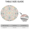 thumbnail image 6 of Elasticized Round Table Cover in a Cheerful Bohemian Floral Print, Designed to Fit 52 to 56 Inch Diameter Tables Flawlessly, 6 of 7