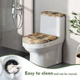 thumbnail image 4 of HELLHERO 2 Piece Elastic Edge Toilet Seat Cover with Soft for Universal, Merry Chrismas, 4 of 8