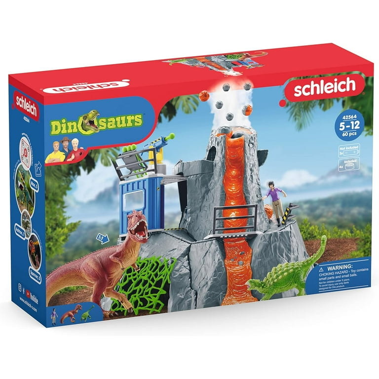 Schleich Dinosaurs Volcano Expedition - 60 Pcs - Playset - Walmart.com