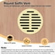 thumbnail image 4 of Uxcell Paquete de 4 Respiraderos Redondos de Soffit, 50mm/2 Pulgadas Cubierta de Rejilla de Ventilación Circular para Baño Hogar/ Oficina/Cocina/Armario/Guardarropa [Beige], 4 of 6