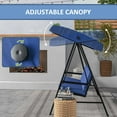 thumbnail image 6 of Outsunny Steel Porch Swing with Canopy, Blue, 6 of 10