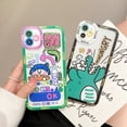 thumbnail image 2 of Fundas de teléfono iPhone11 funda para iPhone 11 14 Pro Max 12 13 Mini XR X Xs 7 8 Plus SE 2022 2020 funda trasera transparente de dibujos animados Tan Jianjun unisex, 2 of 2