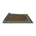 thumbnail image 2 of Ahgly Company Indoor Rectangle Geometric Light Blue Traditional Area Rugs, 2' x 4', 2 of 4
