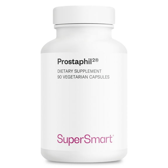 SuperSmart Prostaphil2 900mg per Day (Patented) - Natural Grass Pollen Extract - Rich in Phytosterols Beta-Sitosterol | Non-GMO & Gluten Free - 90 Vegetarian Capsules