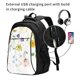 thumbnail image 2 of Easygdp Wildflowers Mochila para Laptop de Viaje con Puerto USB, Mochila para Laptop con Puerto de Carga USB para Mujeres y Hombres, 2 of 7