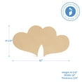thumbnail image 2 of Wooden Double Heart Cutout 12 inches, Pack of 12 Unfinished Heart Signs fo DIY Valentines Day Gifts, Crafts, and Decorations, by Woodpeckers, 2 of 6