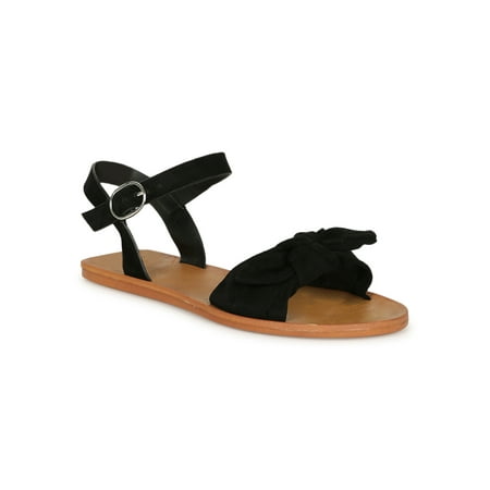 

Women s Bow Knot Two Piece Flat Sandal 20578
