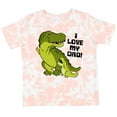 thumbnail image 3 of Inktastic I Love My Dad with Baby and Daddy Tyranasaurus Rex Boys or Girls Toddler T-Shirt, 3 of 5