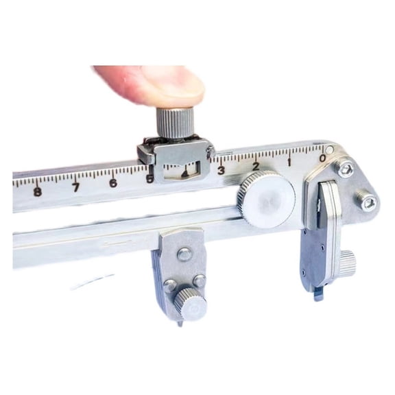 One-piece Ceiling Aluminum Splint Round Hole Opener, Honeycomb Gypsum Board Portable Manual Hole Positioning Compass Knife