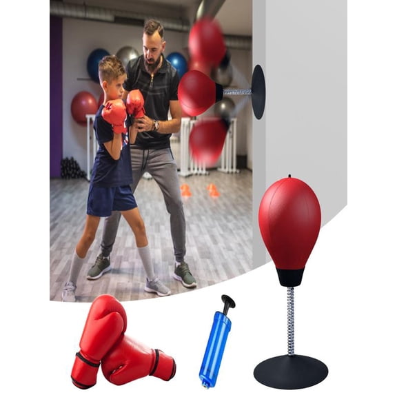 Kids Punching Bag with Inflatable Inflatable Boxing Bag, for Boys & Girls Age 6–12, Inflatable Punching Bag for Kids Toy, Adult Fitness Sandbag Children's Tumbler Vent Thickened Toy
