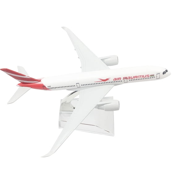 GUYUTING Replacement 1:400 Display Model Toy A350 Mauritius Plane Model Collectible for Aviation Enthusiasts Kids Gift