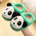 thumbnail image 2 of XXWXYD Toddler Panda Slippers for Kids Girls Boys, Plush Carton House Shoes, Warm Soft Indoor Bedroom Winter Slippers Non-Slip, 2 of 7