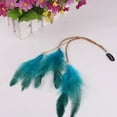 sunsanly Feather Hair Pin Colorful Leather Long Tassel Hair Clip Easy