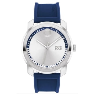 MOVADO 3601038 TREND PROPEL BLUE DIAL BLACK SILICONE BAND MENS
