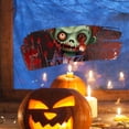 thumbnail image 4 of Fiudx Ofertas y liquidaciones Pegatina para ventana de Halloween con fantasma verde, impresión a doble cara, decoración para ventana de coche, 4 of 7