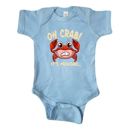 

Inktastic Monday Crab Funny Joke Gift Baby Boy or Baby Girl Bodysuit