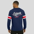 thumbnail image 5 of Men's Darius Rucker Collection by Fanatics Navy New York Giants Waffle-Knit Raglan Long Sleeve Henley T-Shirt, 5 of 6