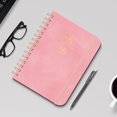 thumbnail image 4 of CasaChic 2025 A5 Coil Schedule Book, Leather Strap Notebook with Self-Discipline Tracking Cards, Customizable Printing for Student & Professional Goal Planning, Portable Size, 4 of 8