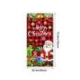thumbnail image 3 of kladzum Christmas Decorations Christmas Door Cover 35x71 Inches, Xmas Decorative Pattern Door Curtain Exquisite Christmas Door Covers for Front Door, Windows, Wall, Holiday Party Decor, 3 of 6