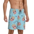 thumbnail image 2 of Pofeuu I Am A Fan Popcorn Print Men's Soft Woven Elastic Waistband Sleep Pajama Short-X-Large, 2 of 6