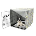 thumbnail image 5 of Watercolor Dog Crate Cover, Aquarelle Floral Drawing on Plain Backdrop Pattern, Easy to Use Pet Kennel Cover Small Dogs Puppies Kittens, 7 Sizes, Multicolor, by Ambesonne, 5 of 6