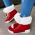 thumbnail image 2 of uvwlwu Sneakers for Women Female European And Winter Short Top Long Snow Boots With A Large Style Thickened And Boots, 2 of 4