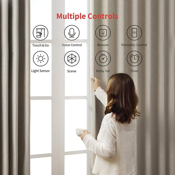 Ouvre-rideau automatique | Dispositif de rideau intelligent WiFi, télé