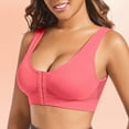 thumbnail image 2 of Daolelai Women's Front Button Sports Bra Underwear Hollow Gathered Beautiful Back Underwear, 2 of 9