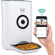 Arf Pets Smart Automatic Pet Feeder, Stainless Steel Food Dispenser with Wi-Fi, HD Camera, App Control