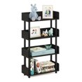thumbnail image 4 of Furinno Turn-N-Tube 4-Tier Toolless Freestanding Multipurposes Display Rack, Espresso, 4 of 5