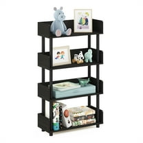Furinno Turn-N-Tube 4-Tier Freestanding Multipurposes Display Rack in Espresso