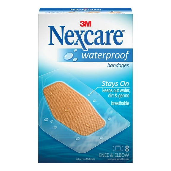 Nexcare Knee & Elbow Waterproof Bandages, 8 ct, 2 Pack