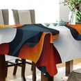 thumbnail image 5 of Yayeee Tablecloths 54" x 54" Rectangle Wrinkle Resistant Party Table Cover, Abstract Wavy, 5 of 8