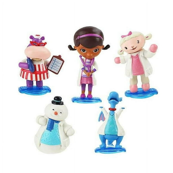 5pcs/lot 7cm Doc Mcstuffins Figures Doctor Lambie Sheep Stuffy Dragon