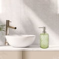 thumbnail image 2 of 1 Pc Simple Cylindrical Soap Pump Dispenser for Bath 500ml Green Silver Tone, 2 of 6