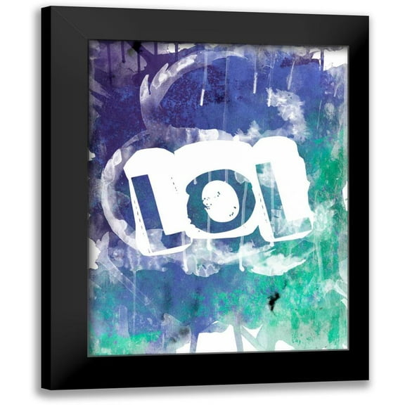 Grey, Jace 12x14 Black Modern Framed Museum Art Print Titled - Watercolor LOL