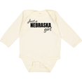 thumbnail image 3 of Inktastic Just a Nebraska Girl Born and Raised Girls Long Sleeve Baby Bodysuit, 3 of 5