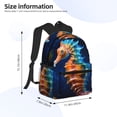 thumbnail image 2 of Fotbe Yellow Fish Seahorse Mochila Ligera Casual para Laptop para Hombres y Mujeres, Mochila Impermeable de Uso Diario, Mochila para Universidad, 2 of 6