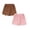 Brown 1PCS & Pink 1PCS, variant on XEGLSBU 2 Pack Girls Jeans Bohemian Fringe Vest Denim Shorts Western for Summer Daily Wear Size 5-7 Years